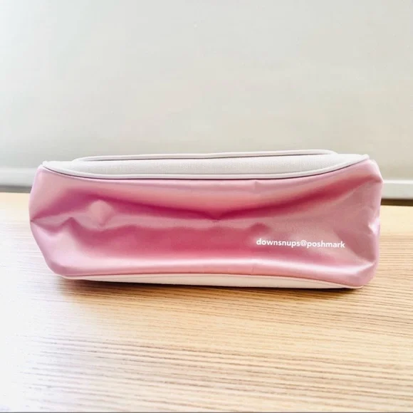 Vintage Dior satin and canvas mixed fabric makeup cosmetics bag clutch NEW - Picture 6 of 7